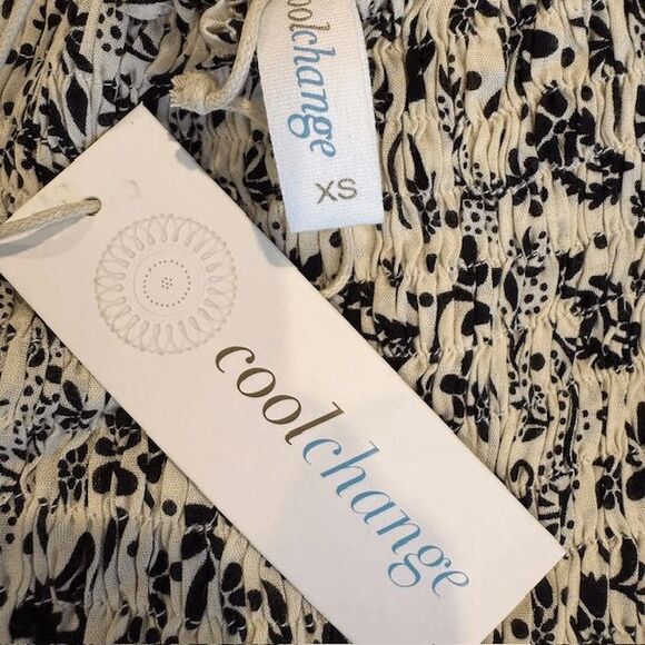 NEW! Cool Change Boho Jodi Dress Multicolor Meadow Floral Print Tiered Size XS - Picture 6 of 9